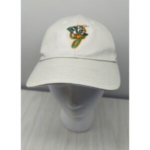 Greensboro Grasshoppers NC Fidelity bank Youth khaki tan baseball hat cap adjust